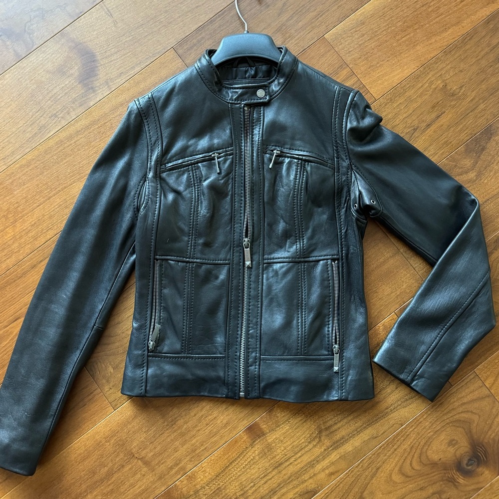 [Michael Kors] NWOT Super Soft Black Leather Jacket